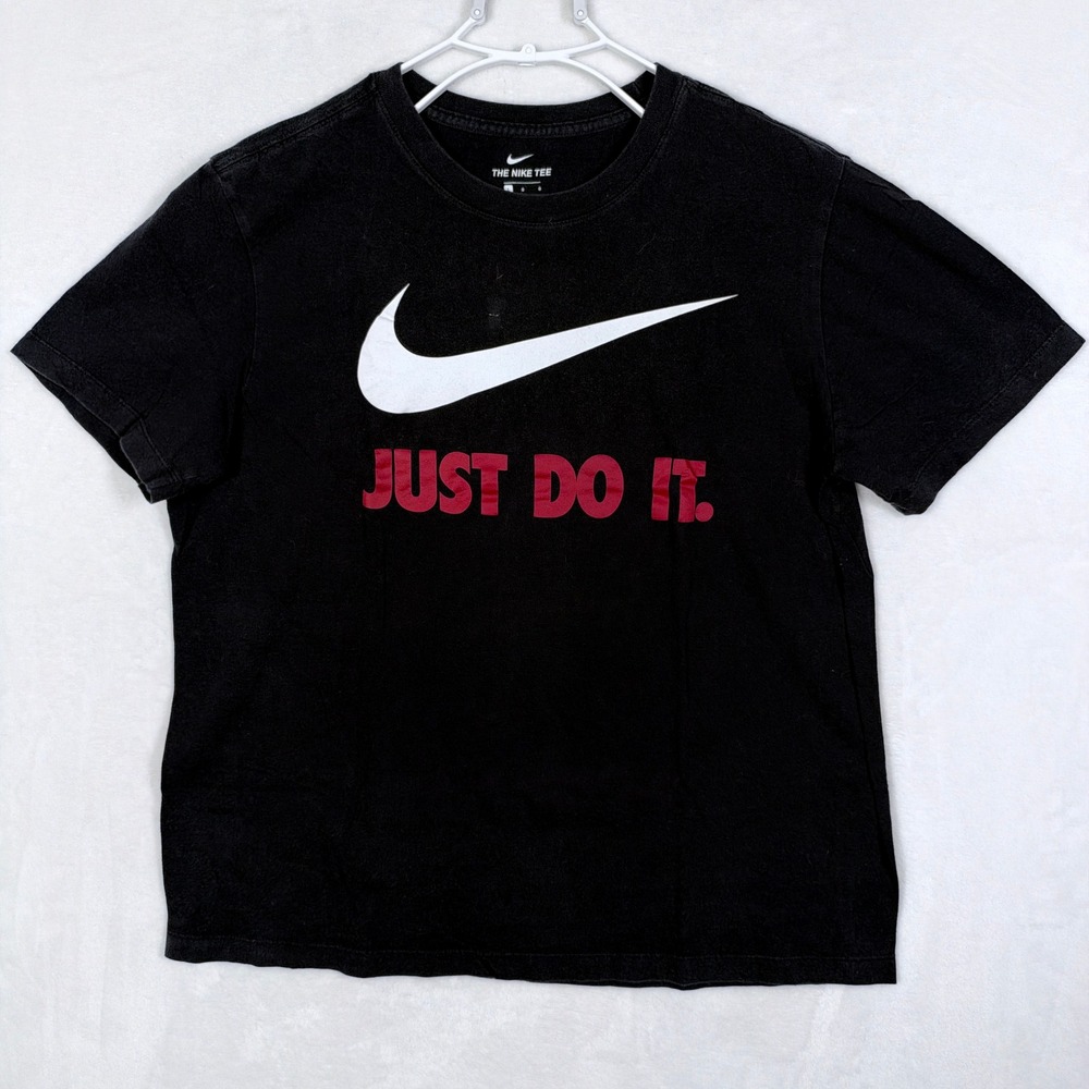 Nike Mens Just Do It Swoosh Graphic T-Shirt Black BV1997-010 Large